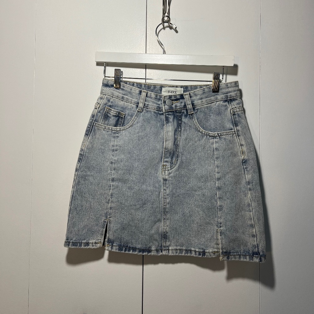 BAVE Denim Mini Skirt - L
